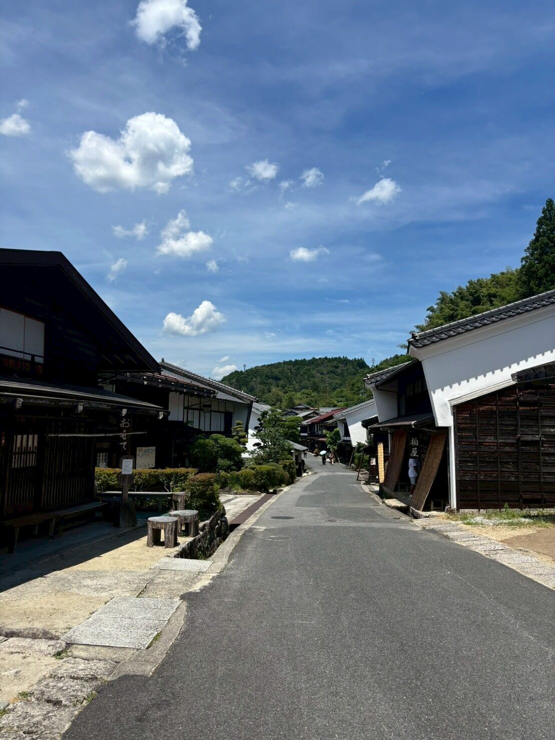 The preserved Edo-period street of Tsumago post town